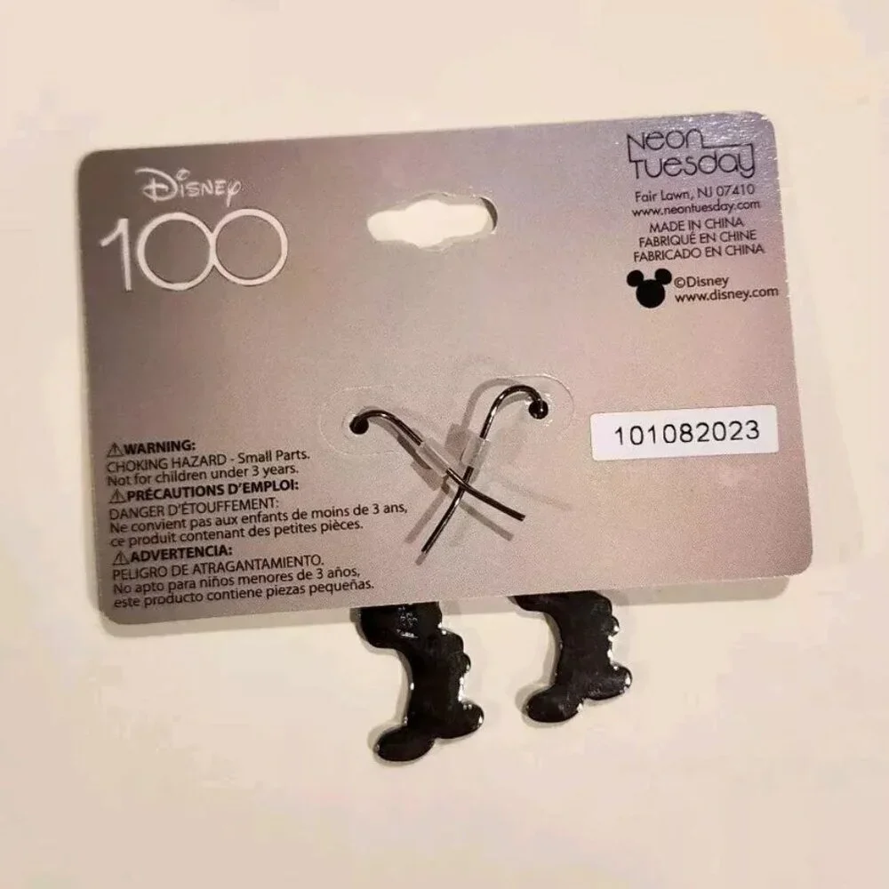 Disney 100 Mickey Mouse Skeleton Costume Figural Earrings Halloween NEW - Picture 6 of 7